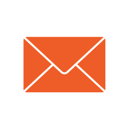 Un ícono de correo electrónico en un círculo blanco, perfecto para páginas de destino e incorporar palabras clave de SEO.