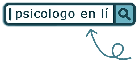 La palabra psicólogo en li sobre un fondo azul.